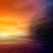 Покрытая водой сестра Земли в системе, где на небе доминирует "горячий Юпитер", находящийся там, где в Солнечной системе находится Меркурий (иллюстрация NAHKS TR)